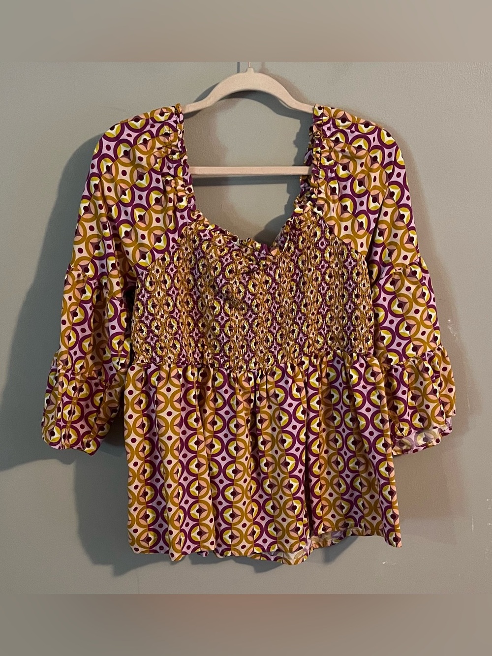 $6❤️Bundled Terra & Sky Blouse